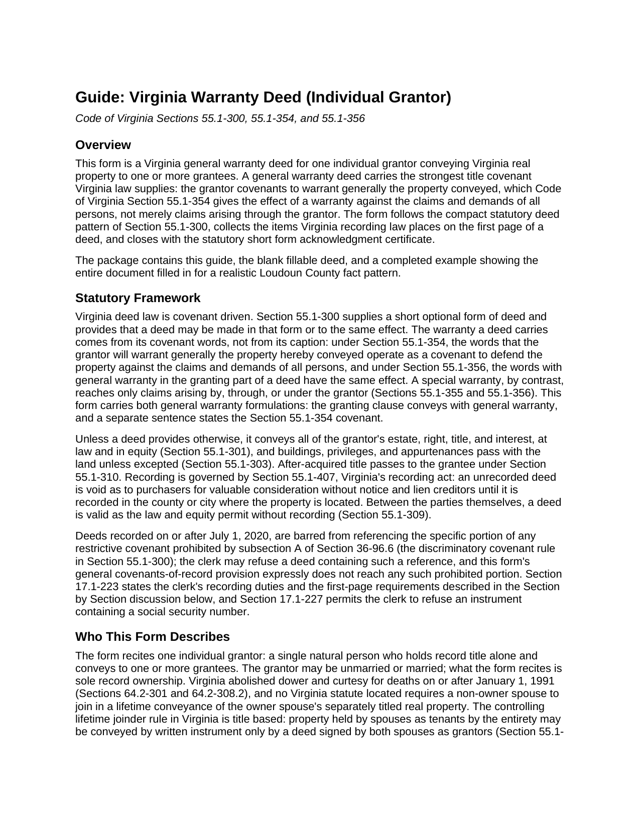 Grayson County Warranty Deed Guide