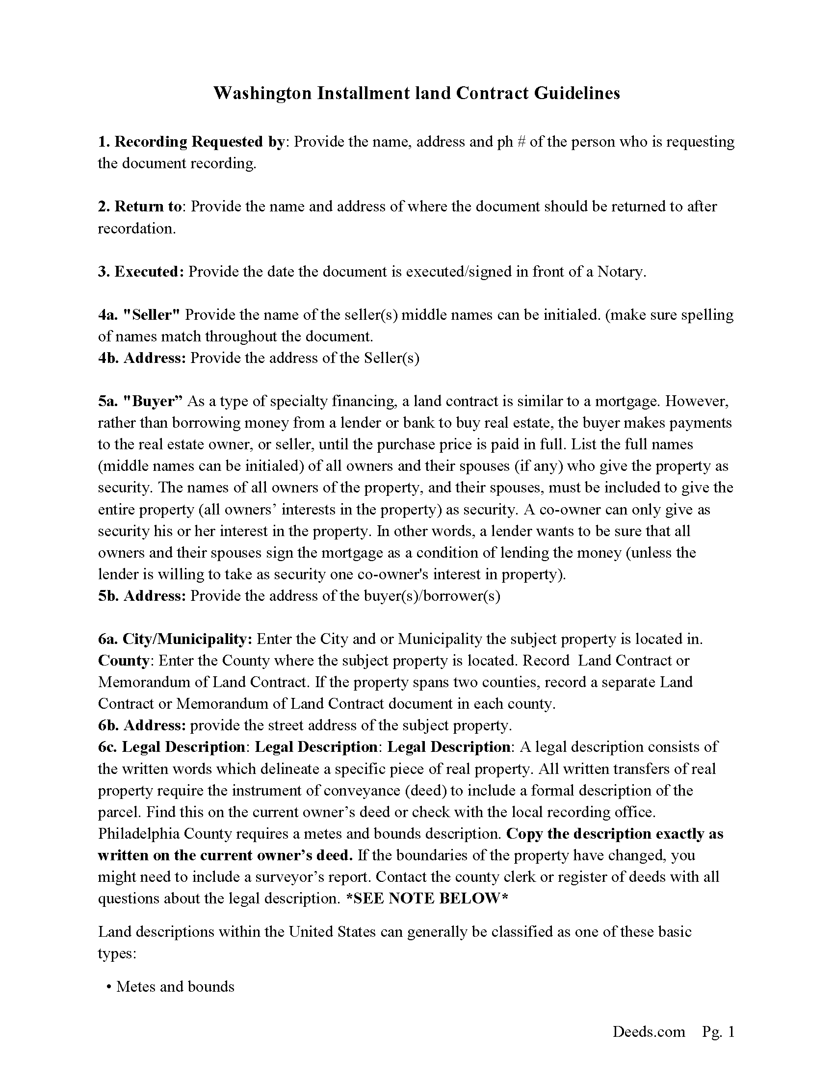 Clallam County Real Estate Contract Guide