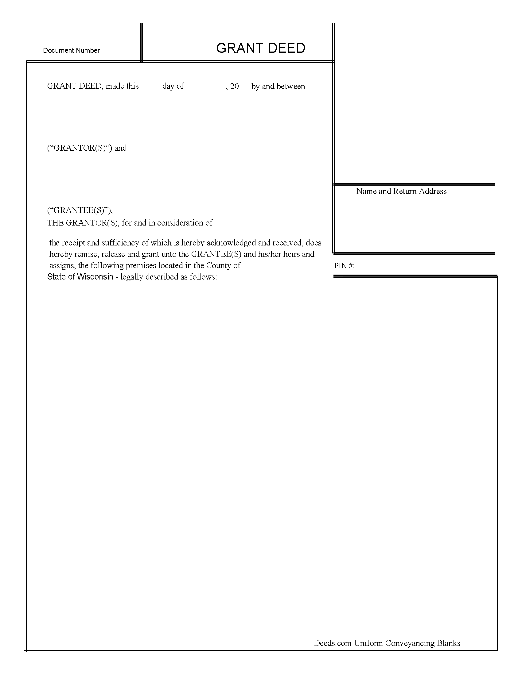 Grant Deed Form