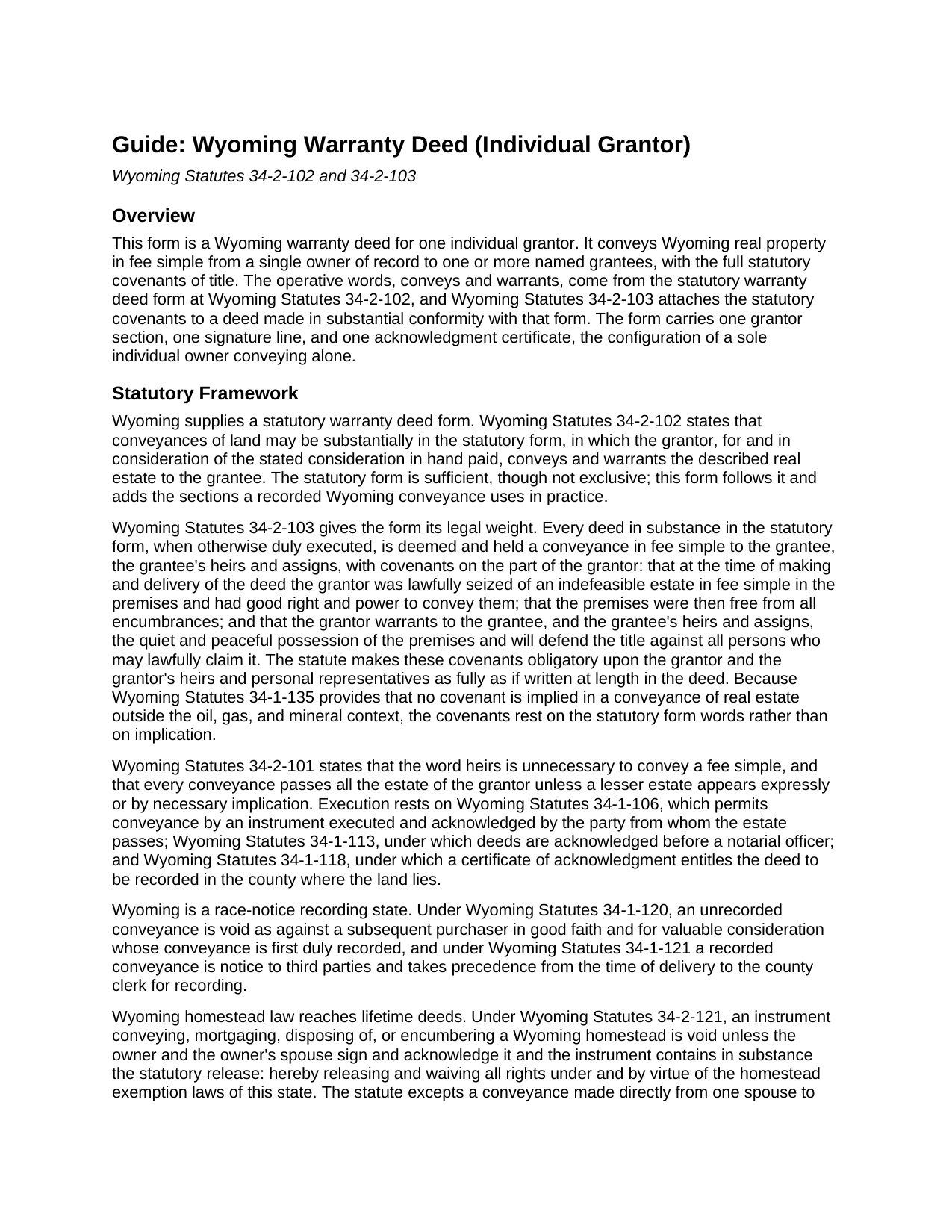 Johnson County Warranty Deed Guide