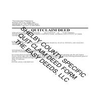 Shelby County Quit Claim Deed Form Page 1