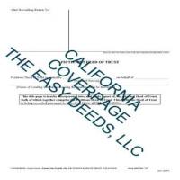 San Bernardino County Cover Page for the Fictitious Deed of Trust Page 1