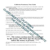 San Bernardino County Promissory Note Guide Page 1