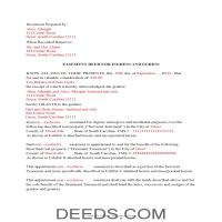 Marion County Completed Example of the Easement Deed Document Page 1