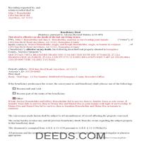 Completed Example of the Beneficiary Deed Document Page 1
