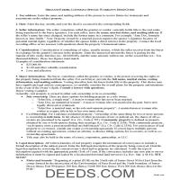 Orleans Parish Special Warranty Deed Guide Page 1