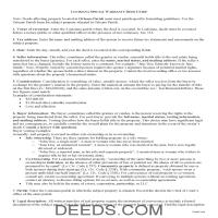 Saint Charles Parish Special Warranty Deed Guide Page 1