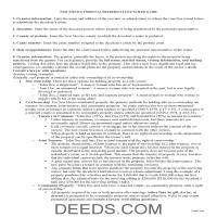 De Baca County Personal Representative Deed Guide Page 1
