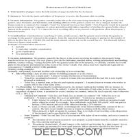 Nantucket County Warranty Deed Guide Page 1