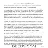 Affidavit of Death and Heirship Guide Page 1