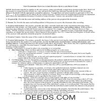 Cheshire County Manufactured Housing Quit Claim Deed Guide Page 1