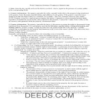 Preston County Warranty Deed Guide Page 1