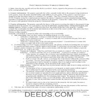 Warranty Deed Guide Page 1