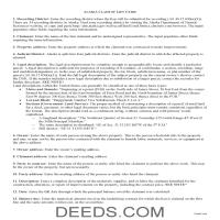 Claim of Mechanic Lien Guide Page 1