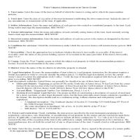 Memorandum of Trust Guide Page 1