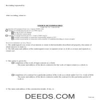 Orange County Notice of Completion Form Page 1