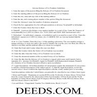 Lis Pendens Release Guide Page 1