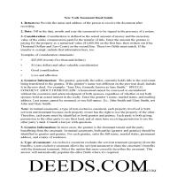 Seneca County Easement Deed Guide Page