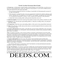 Alamance County Easement Deed Guide Page