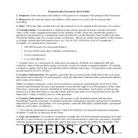 Northumberland County Easement Deed Guide Page