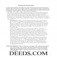 Adams County Guide to writing an Easement Description Page