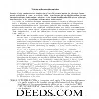 Guide to writing an Easement Description Page