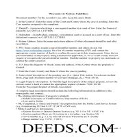 pendens lis taylor county wisconsin form guide deeds