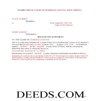 Completed Example of the Release of Lis Pendens Document Page