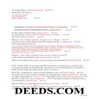 Completed Example of the Release of Easement / Access Document Page 1