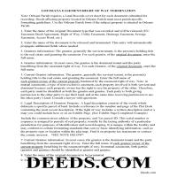 De Soto Parish Guidelines for Release of Servitude Page 1