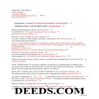 Providence County Completed Example of the Release of Easement Page 1