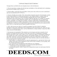 Sierra County Guidelines for Mineral Deed Page 1