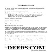 Coconino County Promissory Note Guidelines Page 1