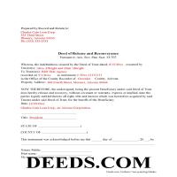 Yavapai County Completed Example of the Deed of Release and Reconveyance Page 1