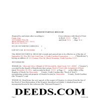 Halifax County Completed Example of the Deed of Partial Release  Page 1