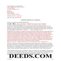 Madison County Completed Example of the Limited Power of Attorney Page 1