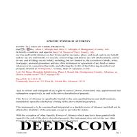 Completed Example of the Specific POA Page 1
