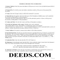 Mcduffie County Specific Power of Attorney Guidelines Page 1