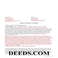Grenada County Completed Example of the Specific POA Page 1