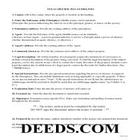 hunt county attorney specific power property bexar form texas deeds purchase document included last
