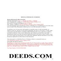 Completed Example of the Power of Attorney Page 1