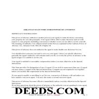 Completed Example of the Power of Attorney Page 1