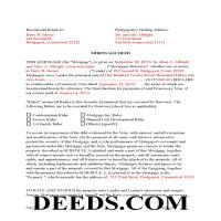 New Haven County Completed Example of the Mortgage Deed Page 1