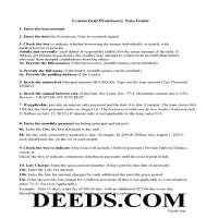 Hartford County Promissory Note Guidelines Page 1