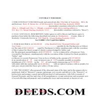 Barren County Completed Example of the Contract for Deed Page 1