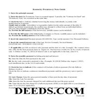 Clay County Promissory Note Guidelines Page 1