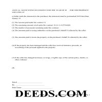 Wayne County Annual Accounting Statement Form Page 1