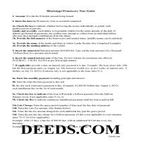 Grenada County Promissory Note Guidelines Page 1