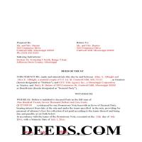 Lowndes County Completed Example of the Deed of Trust Page 1