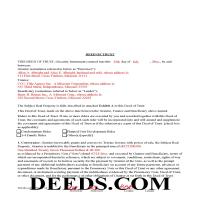 Saint Louis County Completed Example of the Deed of Trust Page 1